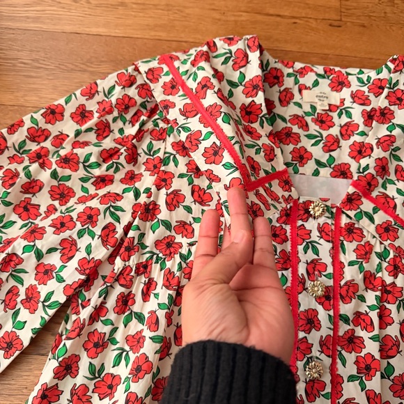 Entro Red and Green Floral baby doll dress - Picture 4 of 11